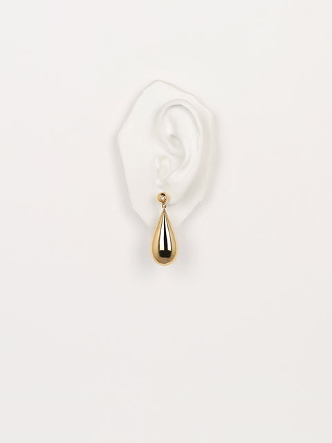 pearl and reverse crystal teardrop earrings