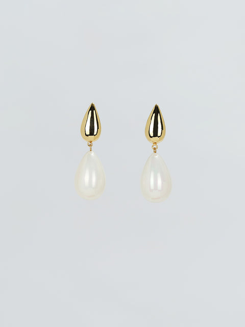 RS.IL.E.027 | LARGE PEARL TEAR DROP EARRINGS