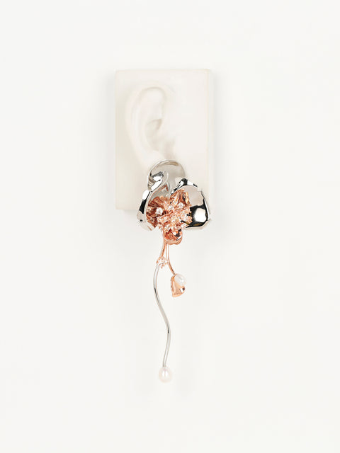 RS.IL.E.041 | FLOR ROSADA DROP EARRING
