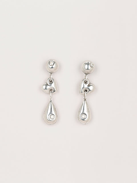 RS.LH.E.006 | CRYING LINKED HEART EARRINGS