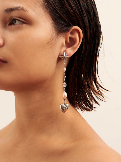 RS.LH.E.015 | STAR AND HEART DROP EARRINGS