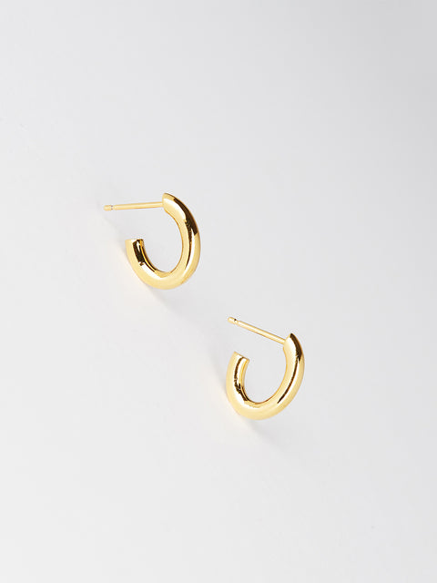 small solid oval hoops