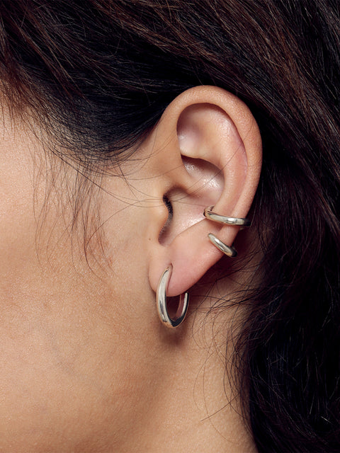 solid oval hoops