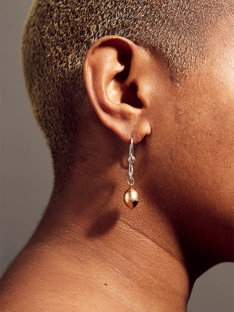 crystal coconut tree mini bag & coconut earrings