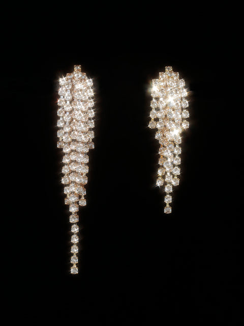 cascade earrings in golden shadow