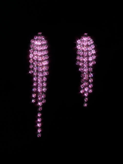 cascade earrings in rose