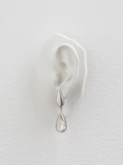 medium hidden tear reverse drop earrings