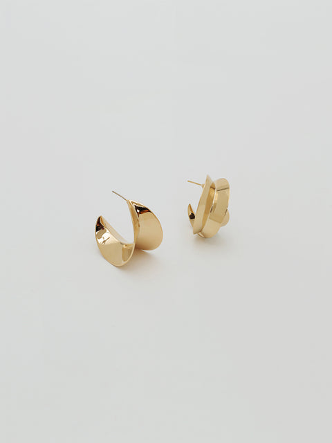 mismatched double sansevieria hoop earrings