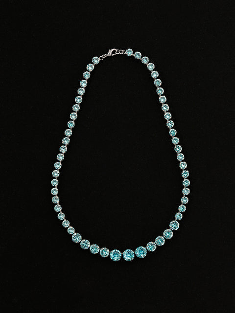 graduated crystal necklace
