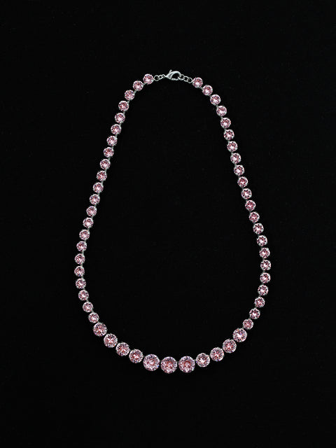 graduated crystal necklace