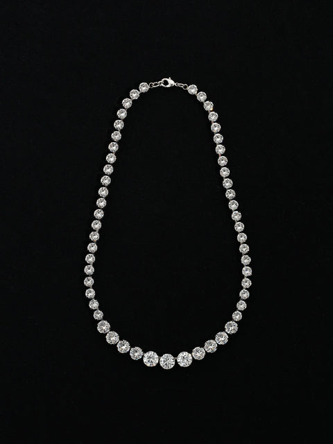 graduated crystal necklace