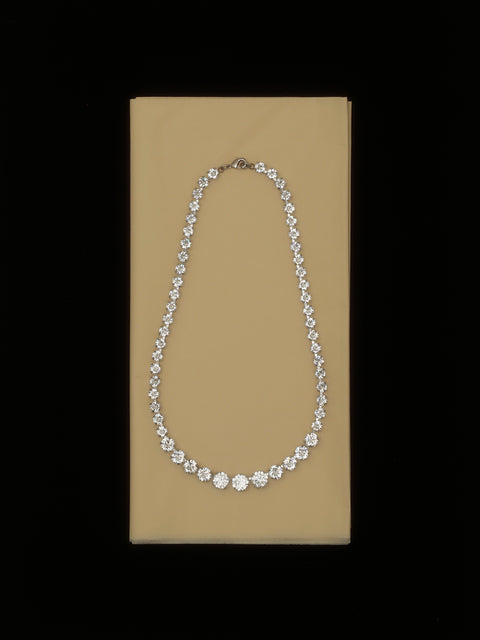 graduated crystal necklace