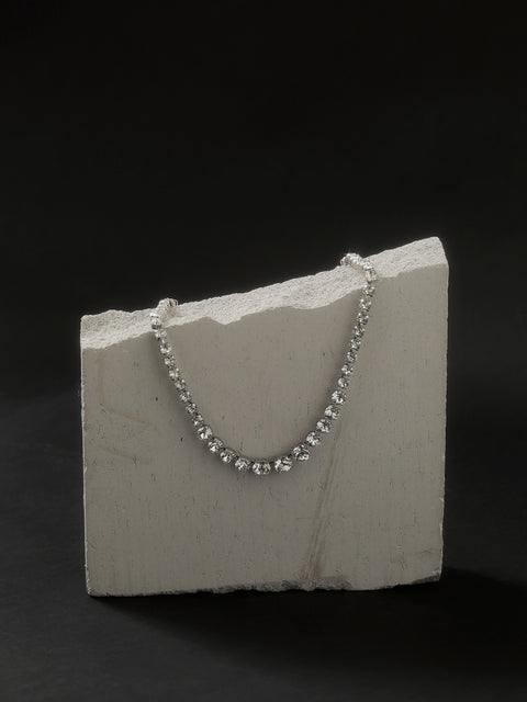 graduated crystal necklace