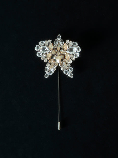 crystal orchid pin