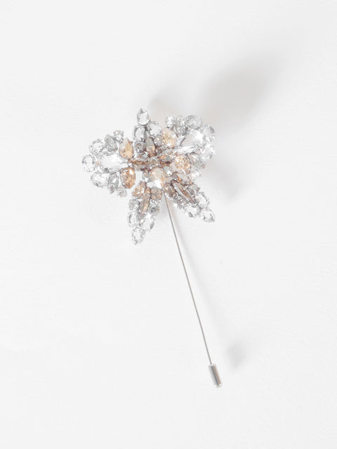 crystal orchid pin