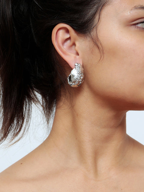 crystallized ovoid molten earrings