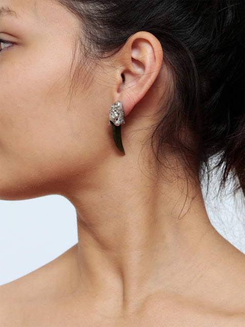 molten tusk earrings