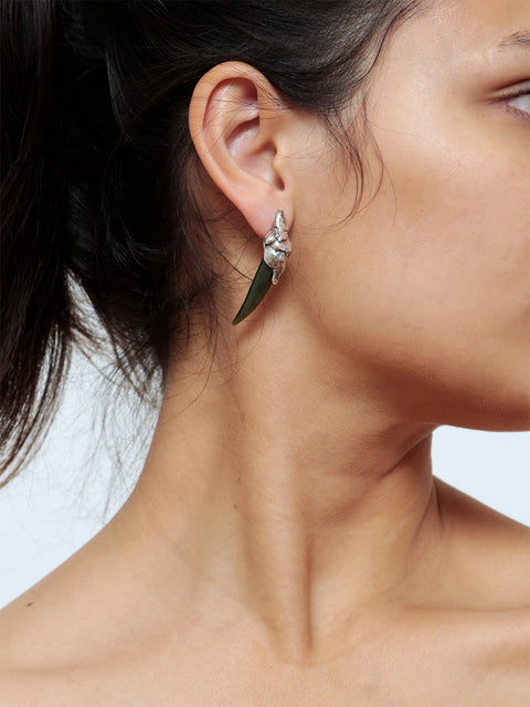 molten tusk earrings