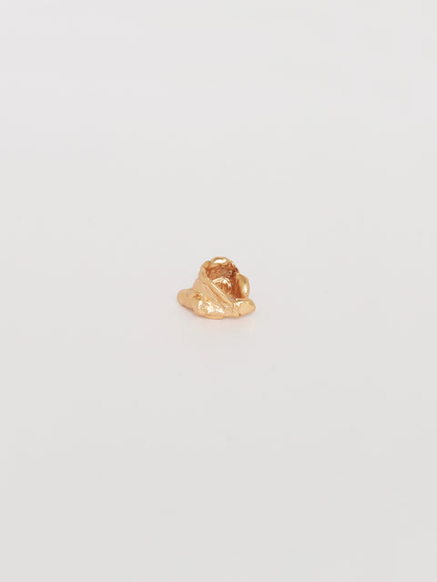 golden single molten ear-cuff