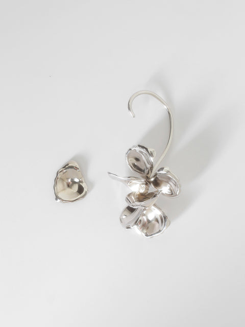 cluster of petals ear-cuff and stud