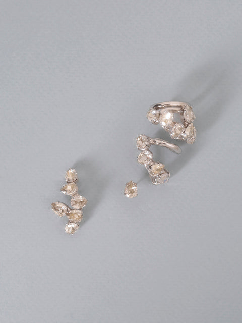 scattered mid ear-cuff and stud set