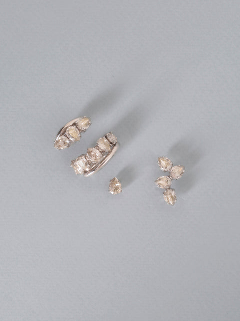 scattered mid ear-cuff four piece set