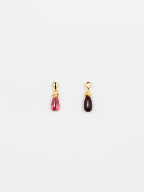two tone drop earrings