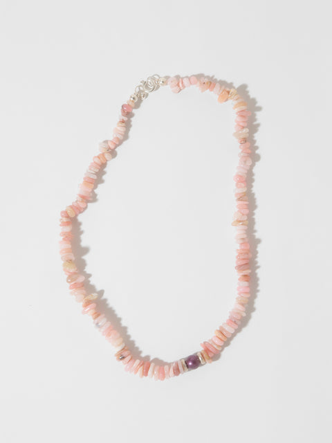 pink opal necklace
