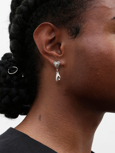 antique mixed gothic drop earrings