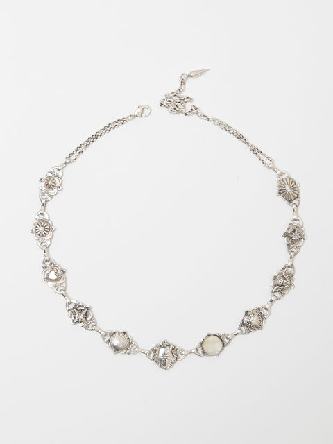 antique gothic mixed charms necklace