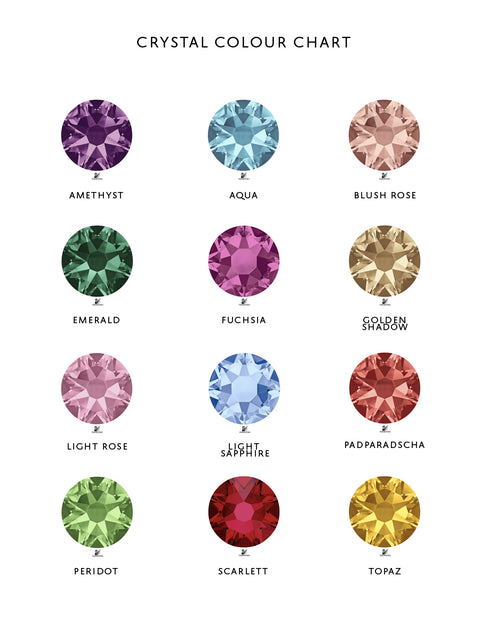 graduated crystal necklace