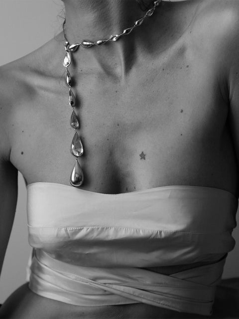 RS.10.HT.N.001 | GRADUATED TEAR NECKLACE