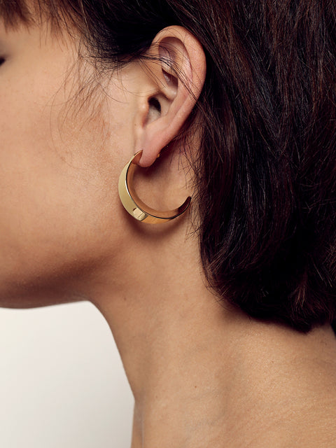 small sansevieria hoop earrings