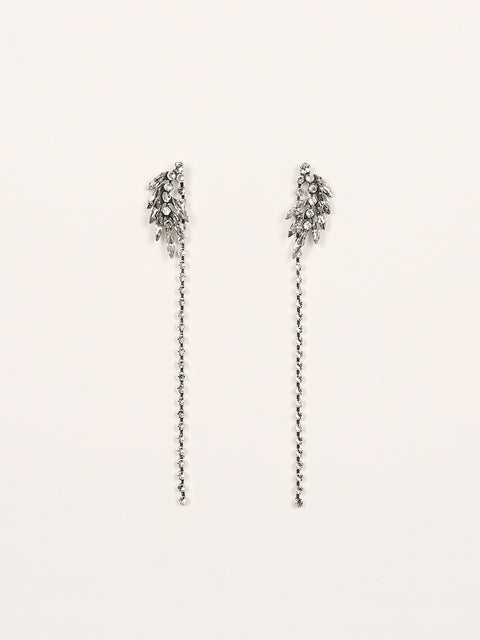 RS.CP.E.002 | SINGLE PALM FROND DROP EARRING