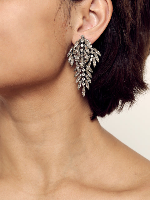 RS.CP.E.004 | MULTI PALM FROND CLIP EARRING