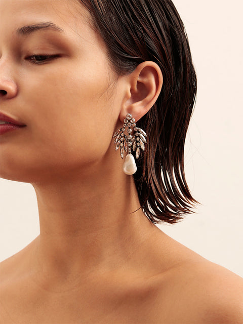RS.CP.E.007 | MISMATCHED PALMS FROND EARRINGS