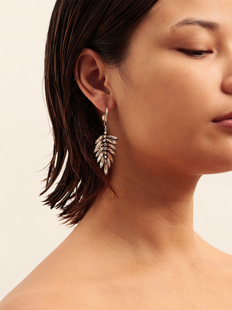 RS.CP.E.007 | MISMATCHED PALMS FROND EARRINGS