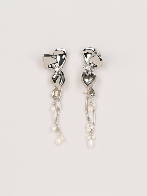 RS.IL.E.042 | 3 PETALOS LONG DROP EARRING