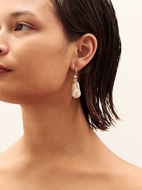 RS.IL.E.044 | FRUTOS DEL MAR MISMATCHED HOOP EARRINGS