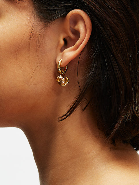 fiji pearl drop oval hoop earrings