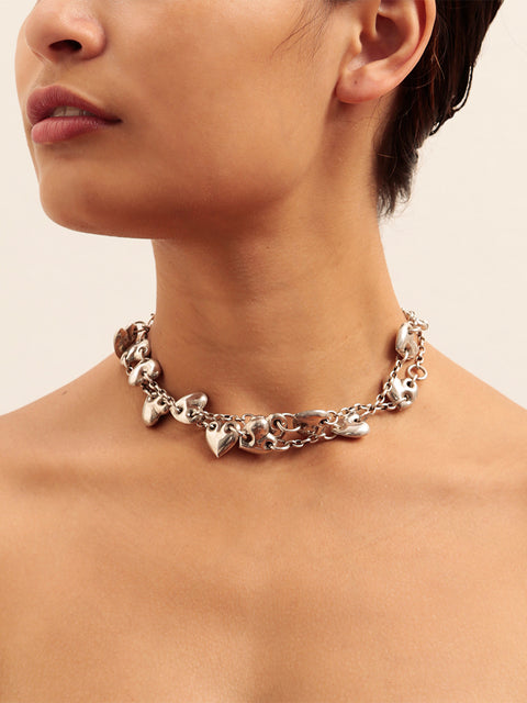 RS.LH.N.001 |  LINKED HEARTS NECKLACE