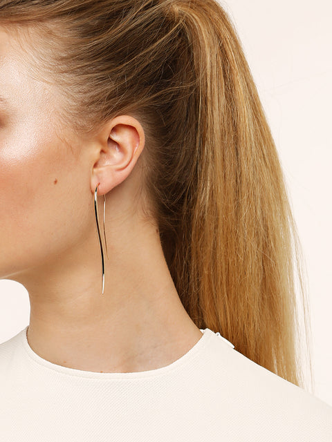 plain drop hook earrings