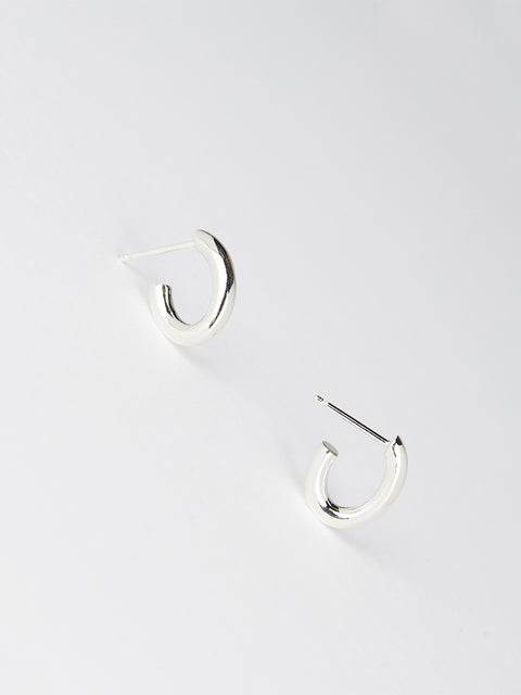 small solid oval hoops